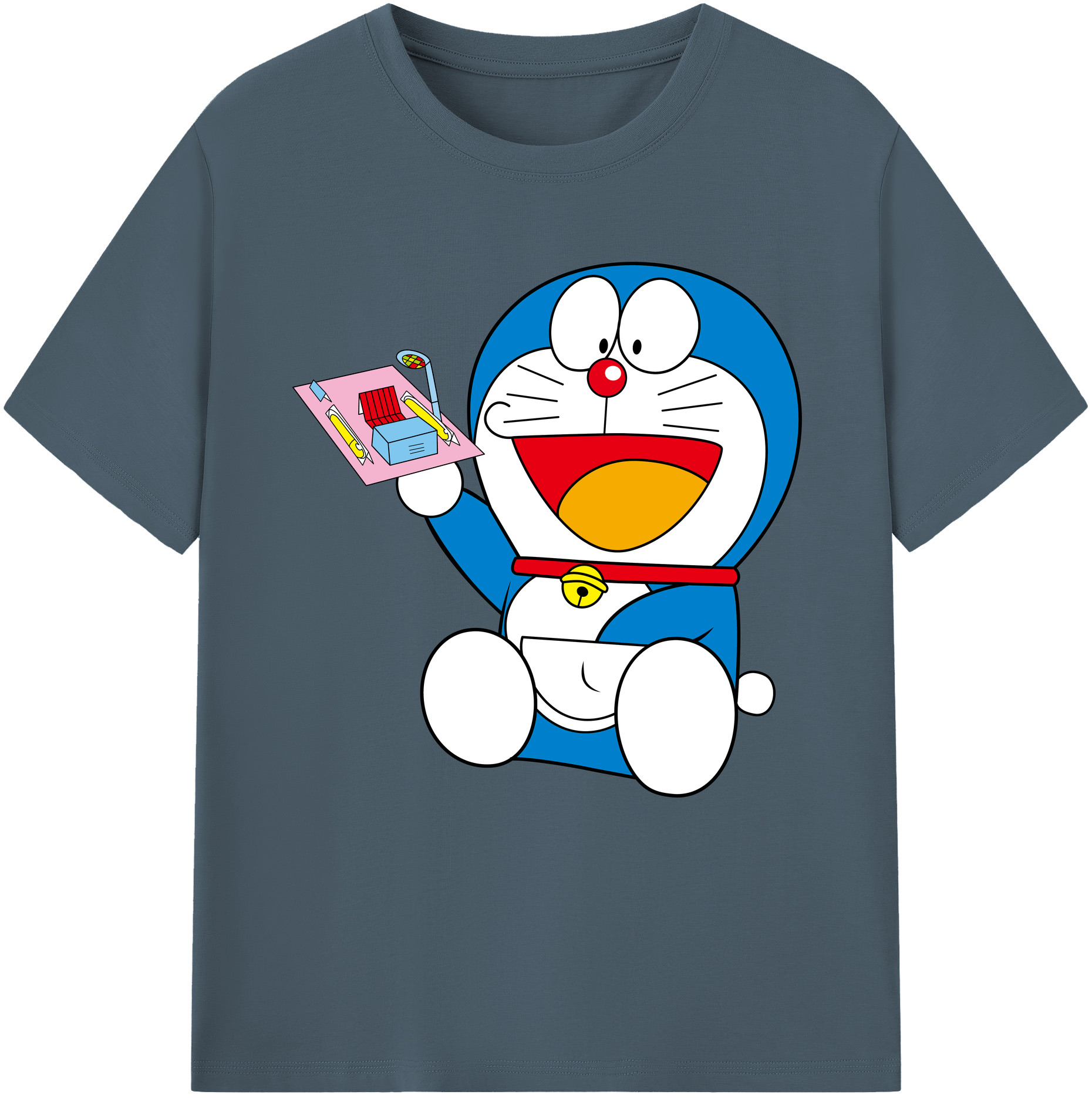 （画像用） ドラえもん Doraemon 綿100％半袖Tシャツ（フロントプリント）